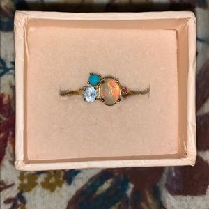 4 Gem Stone Promise Ring